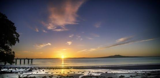 Východ slunce Auckland
