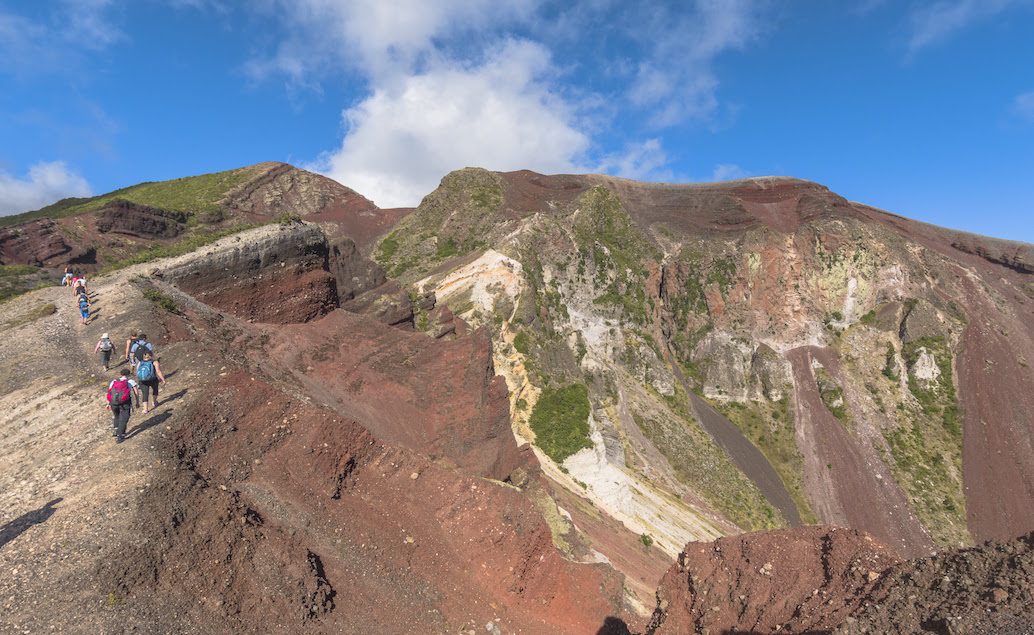 Výlet na vrchol kráteru hory Tarawera