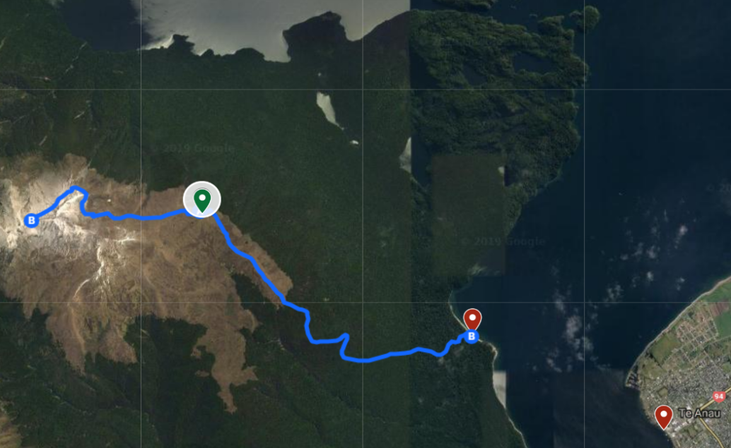 Vrtulníkem do Národního parku Fiordland Mapa